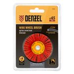 Щетка для дрели, 65 мм, Плоская, со шпилькой, нейлоновая щетина DENZEL 74433