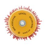 Щетка для дрели, 65 мм, Чашка, со шпилькой, нейлоновая щетина DENZEL 74435