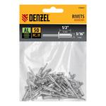 Заклепки алюминиевые, 3/16"-1/2", 5 х 12 мм, 50 шт DENZEL 7740613