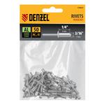 Заклепки алюминиевые, 3/16"-1/4", 5 х 6 мм, 50 шт DENZEL 7740615