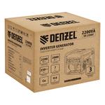 Генератор инверторный GK-2200iF, 2,2 кВт, 230 В, ручной старт DENZEL 94707