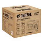 Генератор инверторный GK-3800iF, 3,8 кВт, 230 В, ручной старт DENZEL 94708