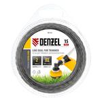 Леска для триммера, двухкомпонентная квадрат 2,0 мм, 15 м Extra cord DENZEL 96124