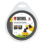 Леска для триммера двухкомпонентная, квадратная 2.65 мм x 15 м Extra cord DENZEL 96125