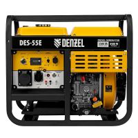 Генератор дизельный DES-55E, 5,5 кВт, 230 В, 11 л, электростартер DENZEL 94414