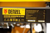 Генератор бензиновый GE 8900, 8,5 кВт, 25 л, ручной старт DENZEL 94639