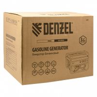 Генератор бензиновый GE 8900, 8,5 кВт, 25 л, ручной старт DENZEL 94639