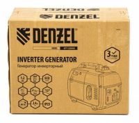 Генератор инверторный GT-1200iS, 1,2 кВт, 230 В, бак 2,4 л DENZEL 94701