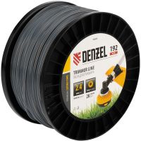 Леска для триммера двухкомпонентная круглая, 2,4мм х 192м, на DIN катушке EXTRA CORD DENZEL 96808