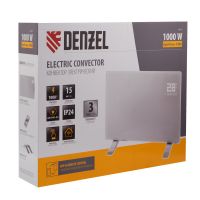 Конвектор электрический OptiPrime-1000, Wi-Fi, тачскрин, цифровой термостат, 1000 Вт DENZEL 98121