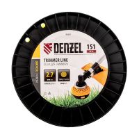 Леска для триммера круглая, 2,7мм х 151м, на DIN катушке FLEX CORD DENZEL 96281