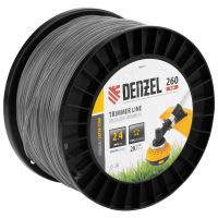 Леска для триммера двухкомпонентная звезда, 2,4мм х 260м, на DIN катушке EXTRA CORD DENZEL 96813