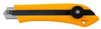 Нож, 18 мм, сменное лезвие, SK4, метал. направляющая, винтовой фиксатор DENZEL 78943