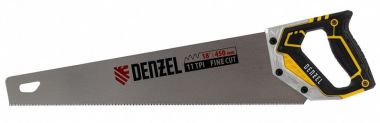 Ножовка по дереву, 450 мм, 11 TPI, зуб 3D, металлопластиковая рукоятка DENZEL 24141 ― DENZEL