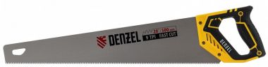 Ножовка по дереву, 500 мм, 9 TPI, зуб 3D, двухкомпонентная рукоятка DENZEL 24147 ― DENZEL