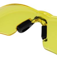 Очки защитные открытые, поликарбонатные, желтая линза, 2х комп.дужки DENZEL 89192