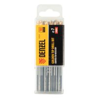 Сверло по металлу, 7 мм, HSS-Tin, Golden Tip, 10 шт. DENZEL 717217