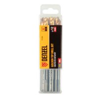 Сверло по металлу, 12 мм, HSS-Tin, Golden Tip, 6 шт. DENZEL 717224
