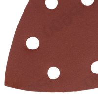 Треугольник абразивный на ворc. подложке под "липучку", перф., P 600, 150х150х100 мм, 5 шт. DENZEL 738697