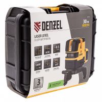 Лазерный уровень LX 06 Green, 30 м, 520 нм, аккумулятор Li 5200 mAh, резьба 5/8" DENZEL 35072